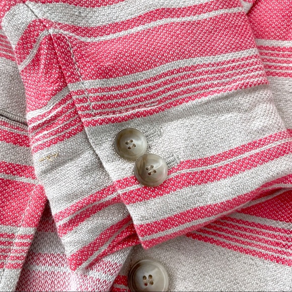 Two Button Tailored Jacket with Pockets in a Linen Blend by LOFT - Picture 8 of 8